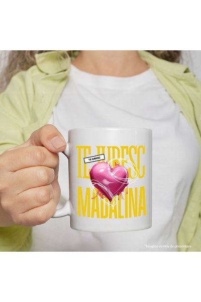 StoryGift Romania Cana Te Iubesc Madalina, Dragoste, Inima, Iubire, Sfantul Valentin, Dragobete, V, Cu ,STG