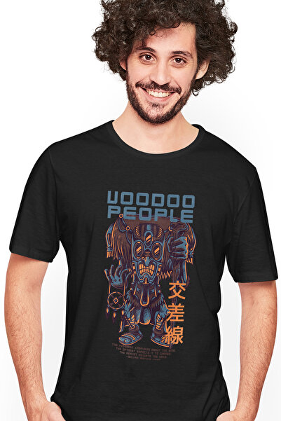 StoryGift Romania Tricou bărbătesc cu portret de monstru în stilul culturii h...