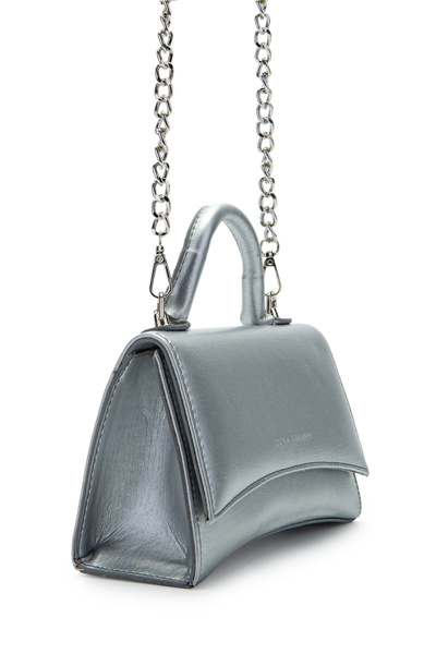 minebag Long Strap Yeon Women's Crossbody Bag Silver