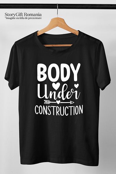 StoryGift Romania Men's T-shirt With Hearts For Those Who Invest Time In Their Body At The Gym With Stg Print