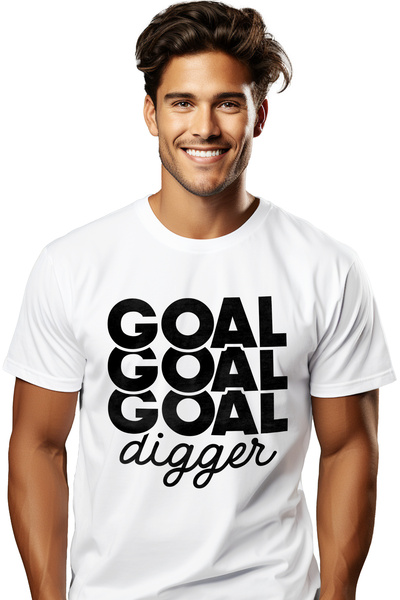 StoryGift Romania Ανδρικό μπλουζάκι με την εκτύπωση  "goal Digger " -  "sagat...