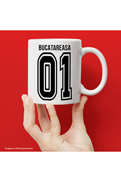 StoryGift Romania Mug With Text Chef, and Number 01, Best, Appreciation, Personalized, With, STG