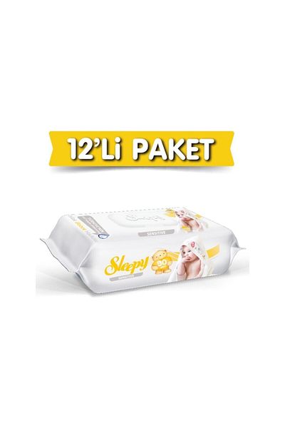 Sleepy Wet Wipes Sensitive 90 Sheets X 12 Pieces 1080 Sheets