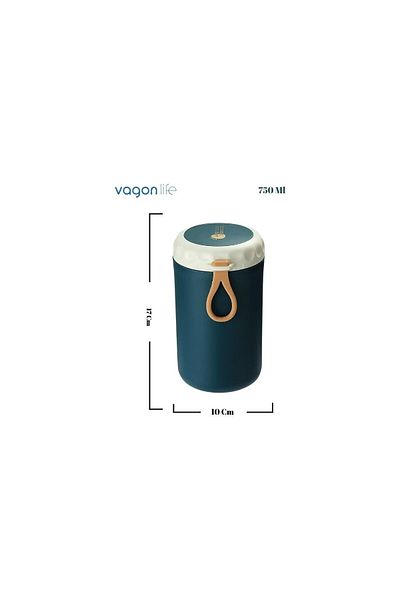 Vagonlife Vagon Steel Lunch Box 750 ml Dark Green