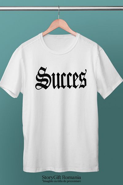 StoryGift Romania Tricou bărbătesc cu mesaj motivațional, cuvânt, text inspirațional, îngrijire personală și imprimeu STG