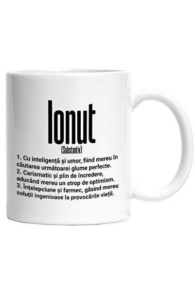 StoryGift Romania Cana Cu Numele Ionut, Inteligenta, Umor, Carismatic, Intele...