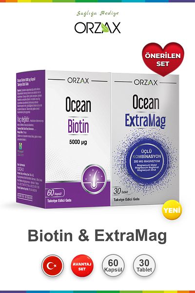 Ocean Biotin 60 Capsules & Ocean Extramag 30 Tablets