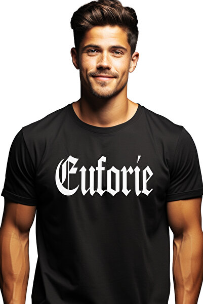 StoryGift Romania Tricou Barbati Euforie, Mesaj Motivational, Cuvant, Text In...