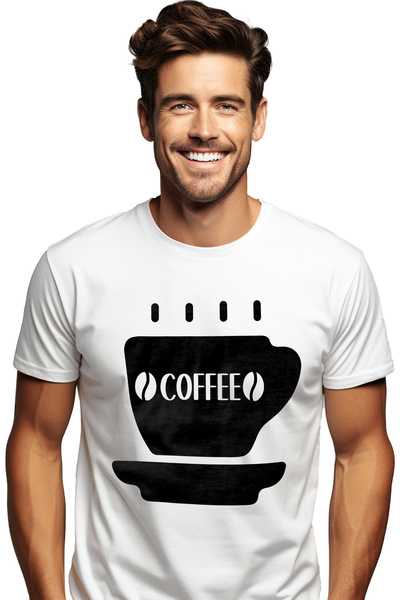 StoryGift Romania Tricou bărbătesc pentru iubitorii de cafea care o beau cons...