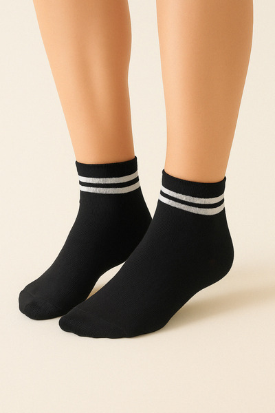 Ducks Socks Ženske crne čarape sa Bez šavova 6-dijelnim Bambus obručima