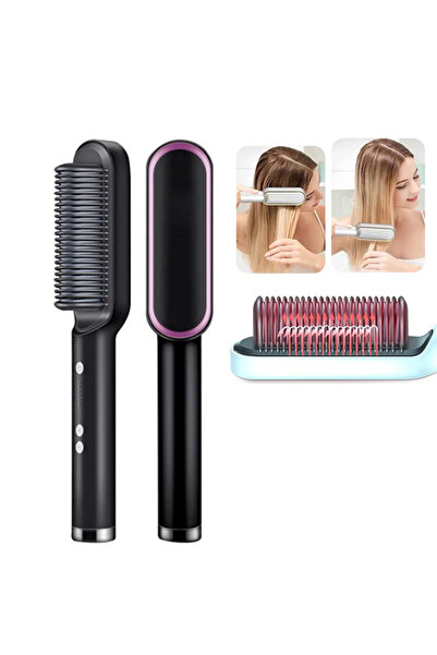 Genel Markalar ıyonlu Elektrikli Hızlı Isıtma Saç Düzleştirici Tarak Fırça