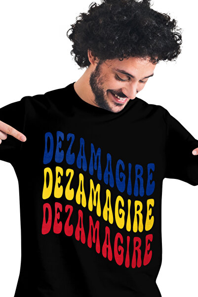 StoryGift Romania Tricou bărbătesc Cuvântul Dezamăgire, În Culorile Drapelulu...
