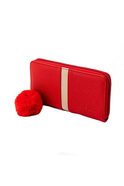 Lamonza WOMEN'S WALLET OFELIA RED 20X11X2.5 CM