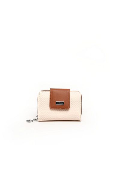 Silver Polo Silver & Polo Beige - Tan Sp935 Women's Wallet & Card Holder