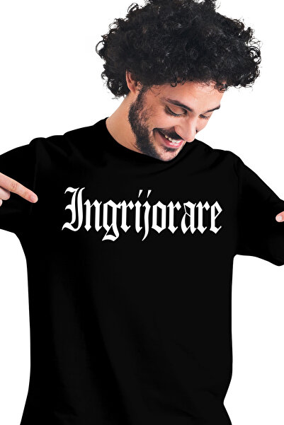 StoryGift Romania Tricou bărbătesc cu griji, mesaj motivațional, cuvânt, text...