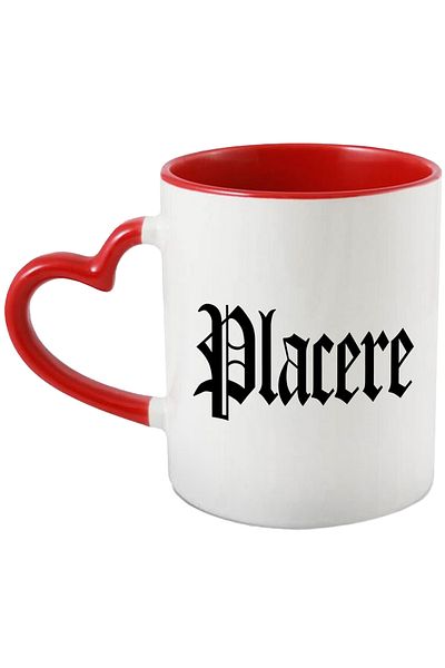 StoryGift Romania Mug Placere, Motivational Message, Word, Inspirational Text, Self Care, 330ml, , With ,STG