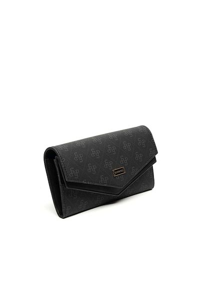 Silver Polo Silver & Polo Black Sp1154 Women's Wallet & Card Holder
