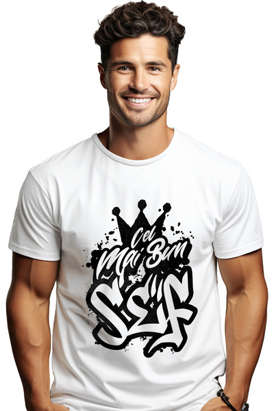 StoryGift Romania Tricou bărbătesc pentru cel mai bun șef, apreciere, cadou, ...