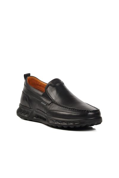 WALKWAY 821803 m Black Genuine Leather Men's Casual Shoes Dr Flexer