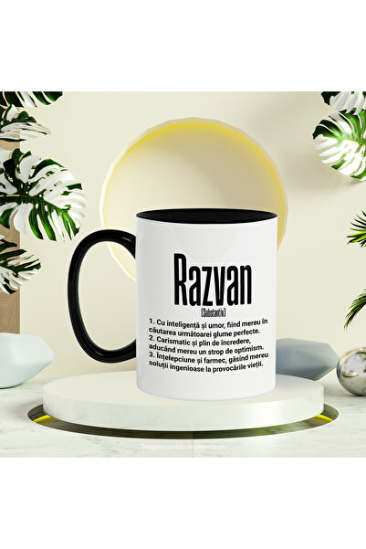 StoryGift Romania Cana Cu Numele Razvan, Inteligenta, Umor, Carismatic, Intelept, Personalizat, Ca, Cu ,STG