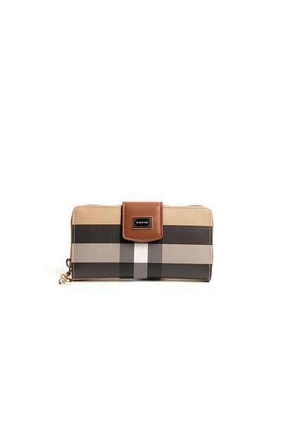 Silver Polo Silver & Polo Beige - Tan Sp928 Women's Wallet & Card Holder