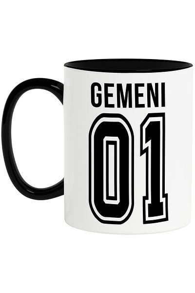 StoryGift Romania Mug With Text Gemini, And Number 01, Best, Appreciation, Personalized, 330m, With ,STG