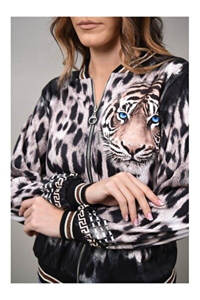 FASHIONLAND GEACA AVIATOR ANIMAL PRINT ARIA Negru S-M