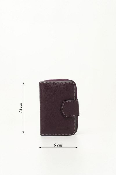 GÖNDERİ(R) PURPLE ANTHRACITE Genuine Leather Women's Wallet 06240