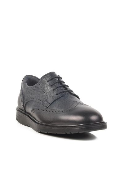 WALKWAY 3K1220 Navy Blue Genuine Leather Men's Casual Shoes Dr.Jells