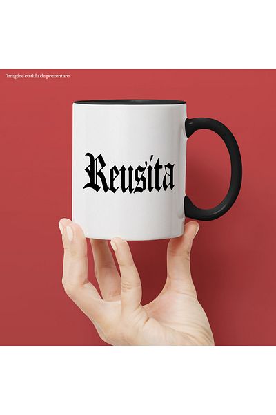 StoryGift Romania Success Mug, Motivational Message, Word, Inspirational Text, Self Care, 330ml, , With ,STG
