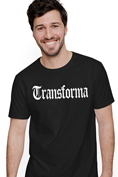 StoryGift Romania Tricou bărbătesc Transform, mesaj motivațional, cuvânt, tex...