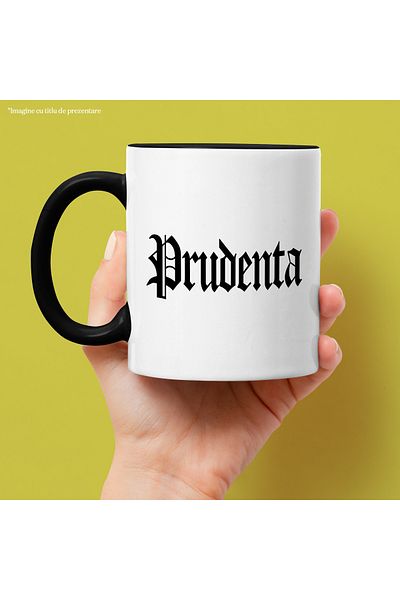 StoryGift Romania Prudent Mug, Motivational Message, Word, Inspirational Text, Self Care, 330ml,, With ,STG