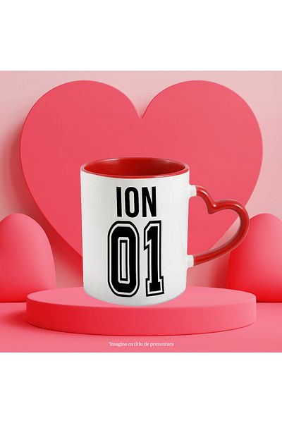 StoryGift Romania Mug With Text Ion, and Number 01, Best, Appreciation, Personalized, 330ml, , With ,STG