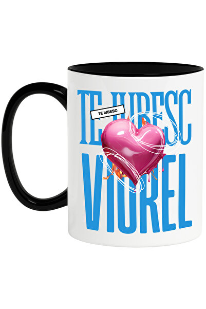 StoryGift Romania I Love You Viorel Mug, Love, Heart, Valentine's Day, Valent...