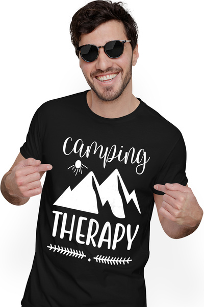 StoryGift Romania Men's T-shirt With Mountains And The Text In English "campi...