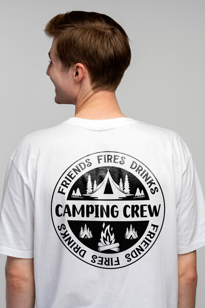 StoryGift Romania Tricou bărbătesc cu textul „echipă pentru camping, prieteni...