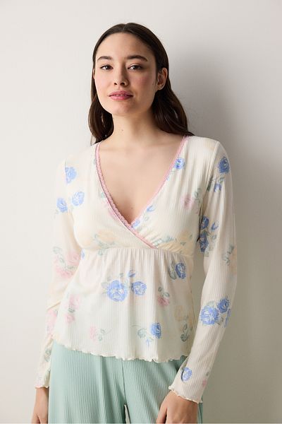 Penti Bedrucktes T-Shirt „Marina“ in Ecru