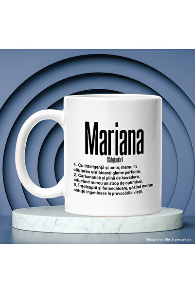 StoryGift Romania Mug With Name Mariana, and Motivational Message, Funny, Charismatic, Wise, With, STG