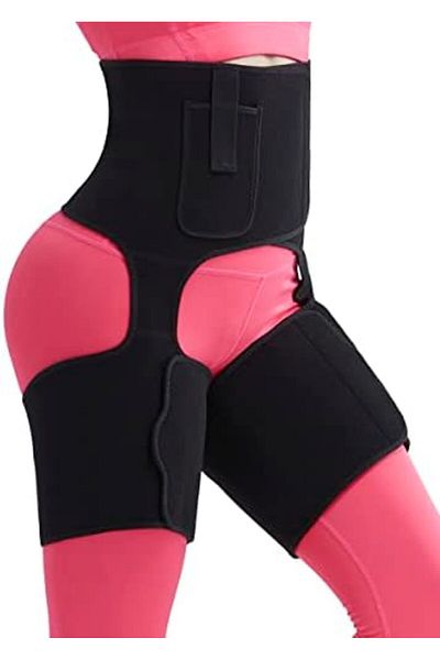 Dee-Trimmer Dee Trimmer 3 in 1 Active Wear Set For Body Shapewear Tummy Control Waist Trainer Leg Trainer