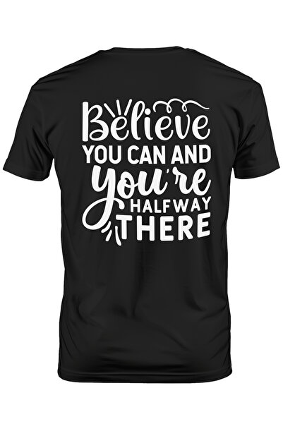 StoryGift Romania Tricou Barbati cu mesaj motivational "Believe you can and y...