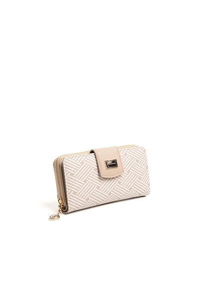 Silver Polo Silver & Polo Beige - Sand Sp928 Women's Wallet & Card Holder
