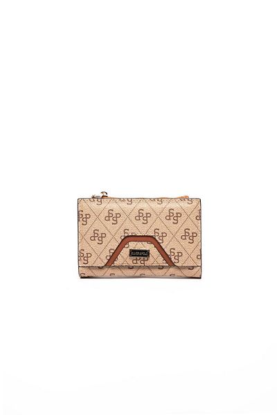 Silver Polo Silver & Polo Dark Beige - Tan Sp1056 Women's Wallet & Card Holder
