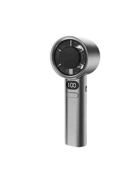 Asfal Hız ve Şarj Göstergeli, 120 Hız Ayarlı El Tipi Fan, Taşınabilir Mini Vantilatör, Şarjlı Soğutucu