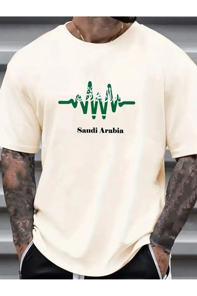 LAND MODA Γραφικό μπλουζάκι για την Εθνική Ημέρα της Σαουδικής Αραβίας για άν...
