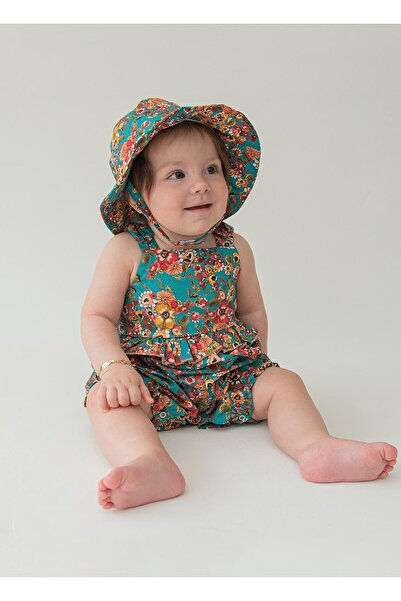 kitikate بيليس عضوي، شورت مع قبعة / أخضر