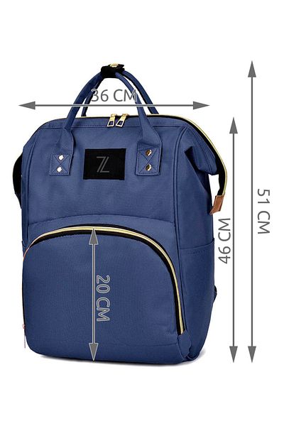 zola Rucsac/geanta multifunctionala, Zola®, Ideal pentru mamici, Bleumarin