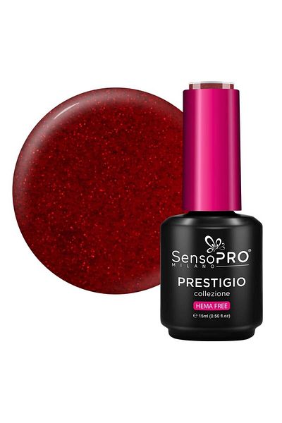 SensoPRO Milano Oja semipermanenta PRESTIGIO SensoPRO Milano - Cozy Burgundy 15ml