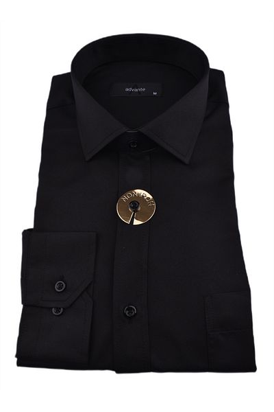 ADVANTE Adv-2610 Micro Satin Classic Shirt /Black/Xl