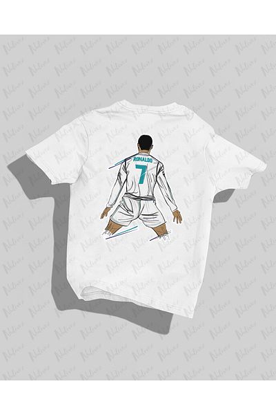 Nulivez Cristiano Ronaldo Design Printed High Quality Compact Unisex Oversize T-Shirt