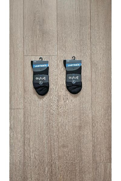Aytuğ Aytuğ 2 Pairs Men's Bamboo Group Black Elasticless Socks